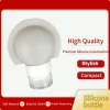 High quality silicone travel bottle in grey, featuring compact design and premium safe materials