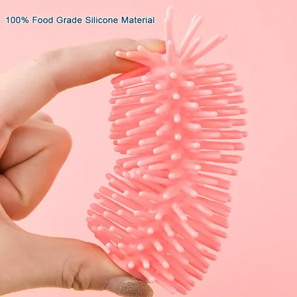Soft Pink Baby Bottle Brush Tip Made of 100% Food Grade Silicone