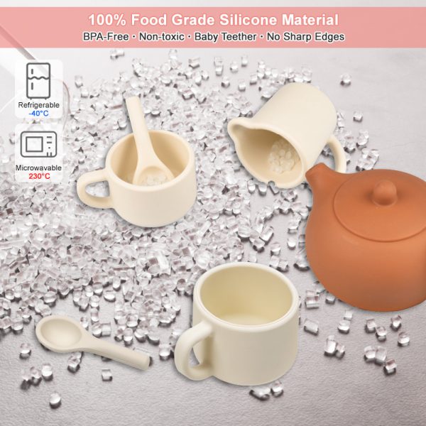 Silicone Tea Set with BPA-Free Material – Safe for Babies and Kids