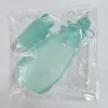 Silicone baby feeding pouch set packed in clear plastic bag.